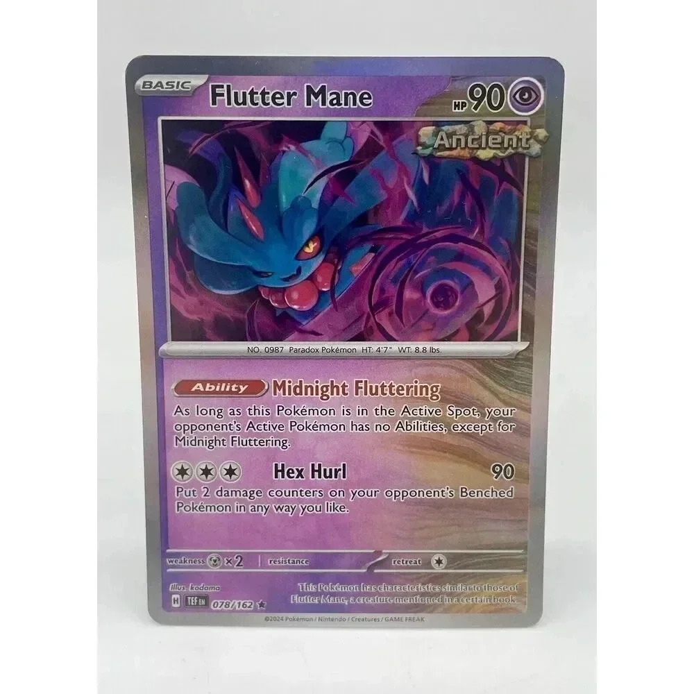 Flutter Mane 078/162 Temporal Forces Rare Ancient Pokemon TCG Holo Mint Unplayed